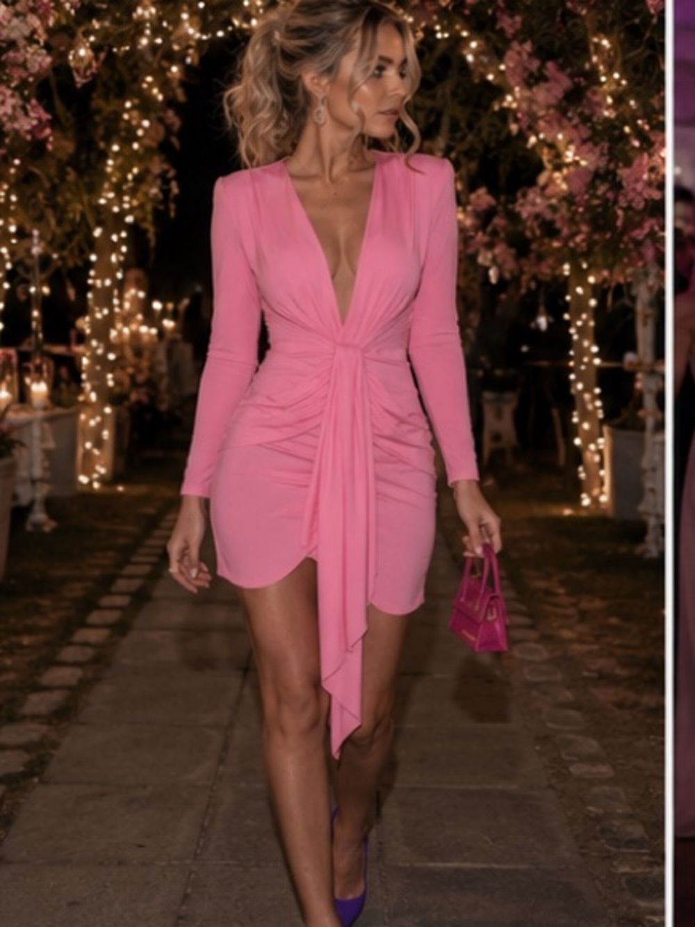 Zara open back dress bloggers fav